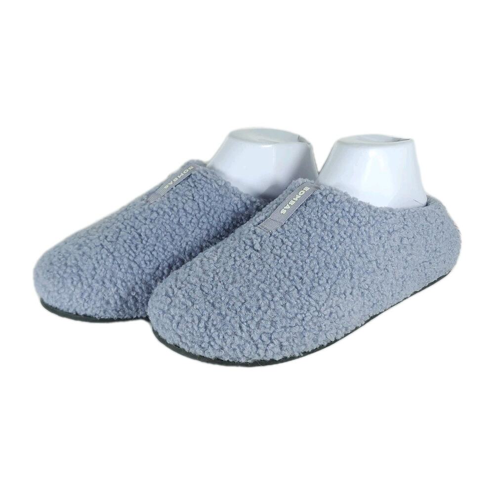 Bombas Women's Sunday Slipper US8 Plush Sherpa In Nimbus Grey Slip-On Slippers